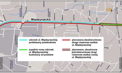Plan przebudowy - ulica Międzyrzecka Bielsko Biała
